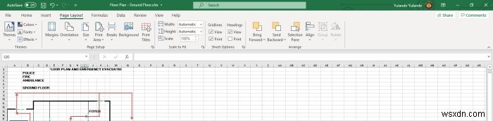 Cách sử dụng Excel để thiết kế Sơ đồ tầng đơn giản 