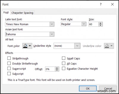Cách thay đổi phông chữ mặc định trong Word, Excel, PowerPoint trên Windows 11/10 