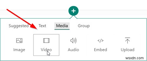 Cách thêm tệp Video và Âm thanh vào Microsoft Sway 