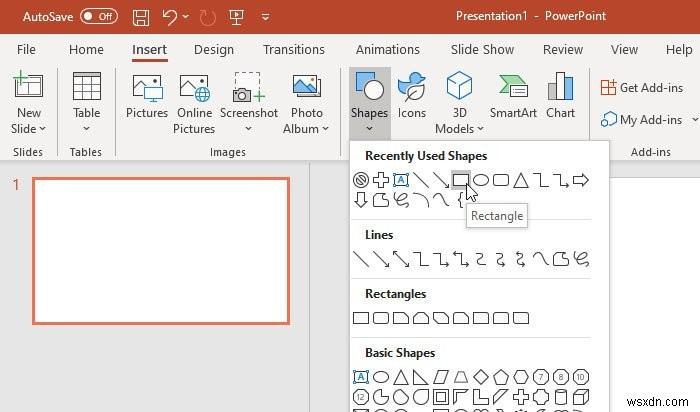 Cách bật và hợp nhất Hình dạng trong PowerPoint 