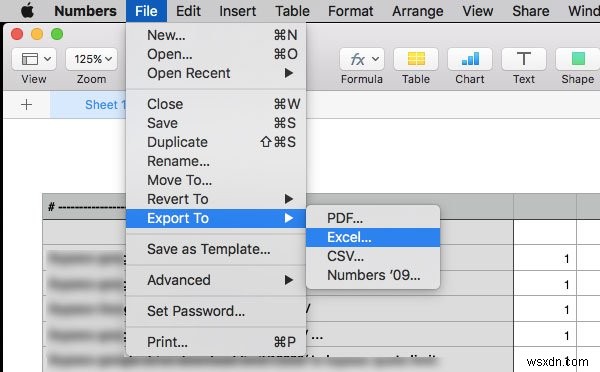 Cách chuyển đổi và mở tệp Apple Numbers trong Excel trên PC Windows 