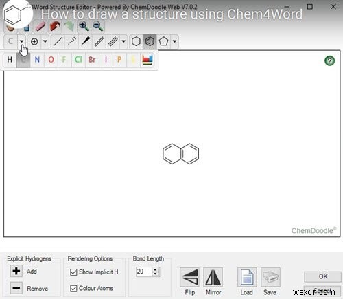 Chem4Word là một Phần bổ trợ Hóa học cho Microsoft Word 