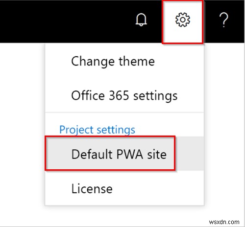 Cách thay đổi trang PWA mặc định của bạn cho Trang chủ Dự án 