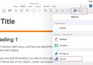 Cách cài đặt và sử dụng bổ trợ trong Microsoft Word và Excel cho iPad 