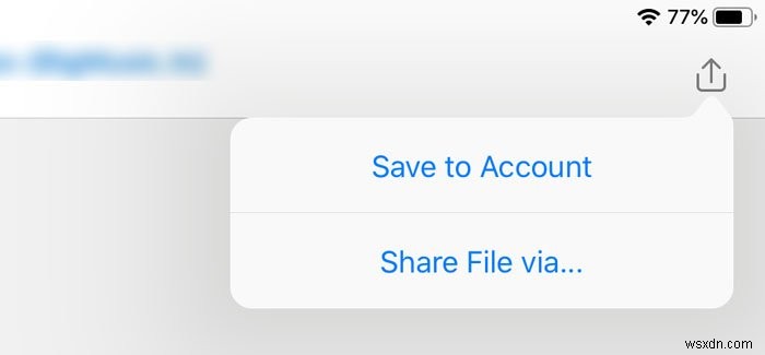 Cách lưu tệp đính kèm email Outlook trong Google Drive trên iPad 