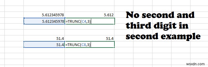 Cách sử dụng hàm TRUNC trong Microsoft Excel 