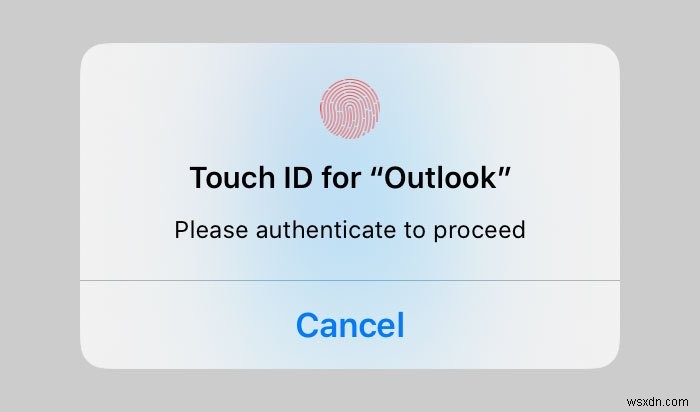 Cách khóa Outlook cho iPad bằng Touch ID hoặc Face ID 
