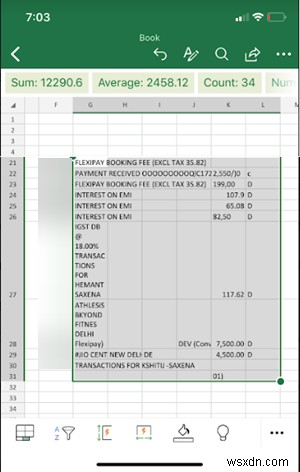 Cách sử dụng tính năng Chèn dữ liệu từ ảnh trong Excel 