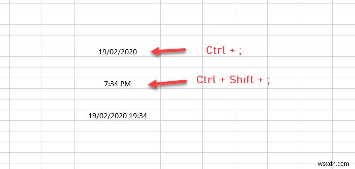 Cách hiển thị Ngày và Giờ hiện tại trong Excel và Google Trang tính 