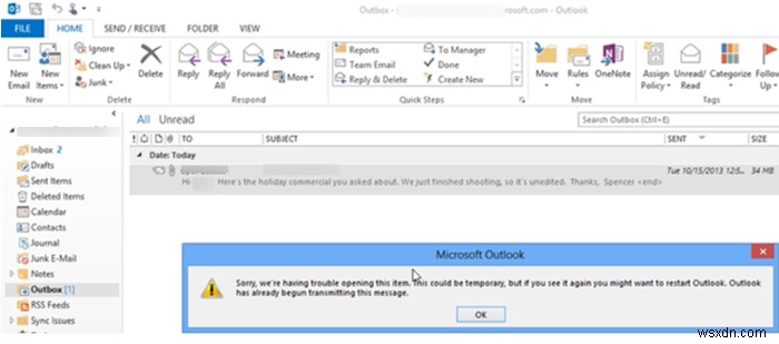 Cách gửi email bị kẹt trong Hộp thư đi của Microsoft Outlook 