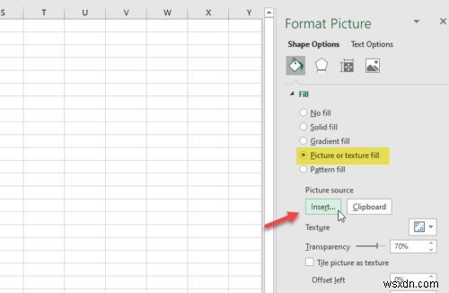 Cách in Hình nền trong Excel