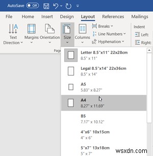 Cách thay đổi Khổ giấy trong Microsoft Word 