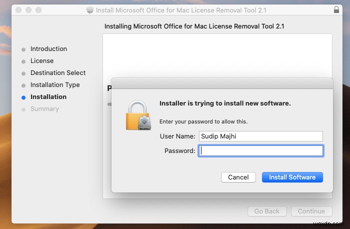 Cách xóa giấy phép Office khỏi máy Mac bằng Công cụ xóa giấy phép 