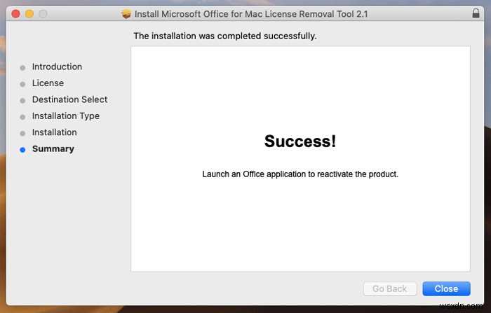 Cách xóa giấy phép Office khỏi máy Mac bằng Công cụ xóa giấy phép 