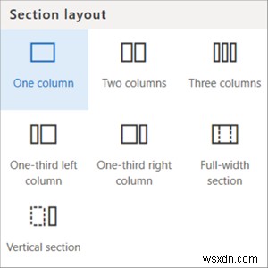 Cách thêm phần và cột trên Trang hiện đại SharePoint 