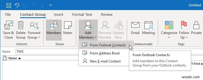 Cách tạo Nhóm liên hệ trong Outlook và gửi email hàng loạt 