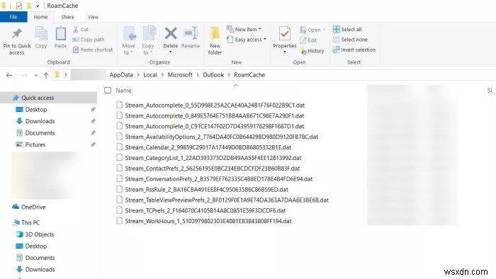 Cách xóa tệp bộ đệm Outlook trong Windows 10 
