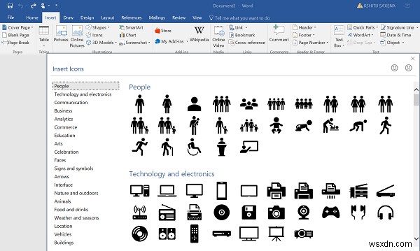 Cách chuyển đổi các biểu tượng SVG sang Shapes bằng Microsoft Word 