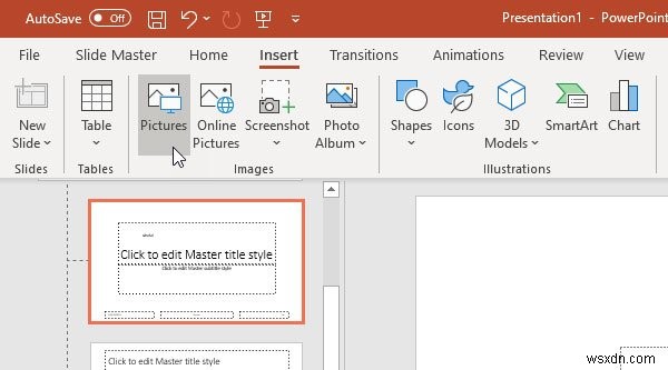 Cách chèn Hình mờ Văn bản hoặc Hình ảnh trong các trang chiếu PowerPoint 