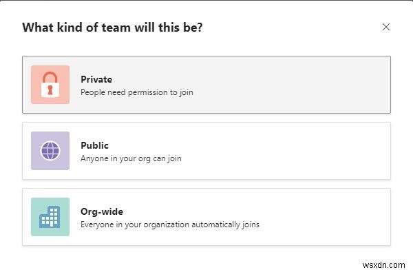 Cách tạo Nhóm riêng tư và thay đổi Quyền riêng tư trong Microsoft Teams 