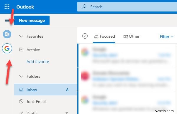 Cách thêm và sử dụng tài khoản Gmail trong Outlook.com 