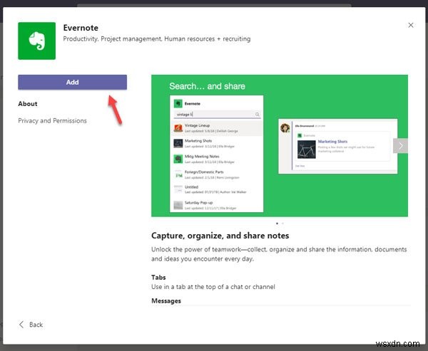 Cách cài đặt một Ứng dụng và thêm nó dưới dạng một Tab trong Microsoft Teams 