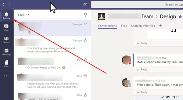 Cách lọc Nguồn cấp dữ liệu hoạt động của bạn trong Microsoft Teams 