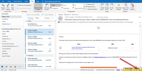 Cách tạo, thay đổi và quản lý dạng xem hộp thư đến trong Microsoft Outlook 
