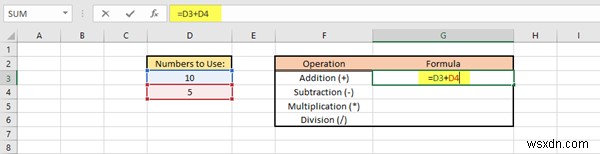 Cách chèn công thức và hàm trong Microsoft Excel 