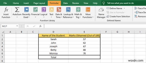 Cách chèn công thức và hàm trong Microsoft Excel 