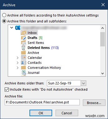 Cách lưu trữ Email và truy xuất các email đã lưu trữ trong Outlook 
