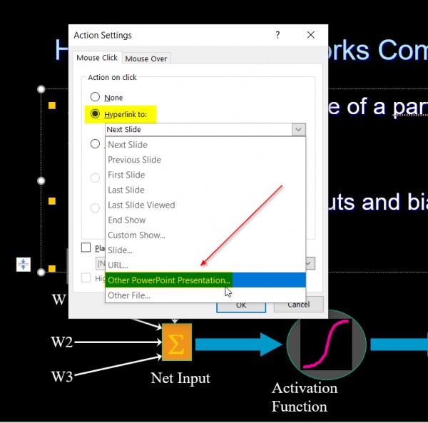 Cách liên kết một bản trình bày PowerPoint với một bản trình bày khác 