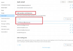 Cách thêm ai đó vào Danh sách Người gửi An toàn trong Outlook 