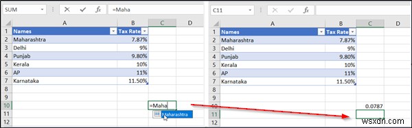 Cách xác định, sử dụng và xóa tên trong công thức Excel 