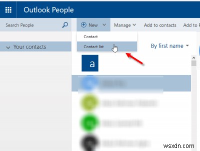 Mẹo sử dụng ứng dụng web Outlook People để quản lý danh bạ 