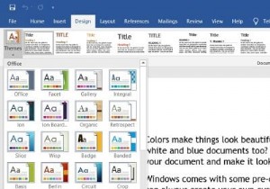 Cách thay đổi màu chủ đề tài liệu trong các chương trình Microsoft Office 