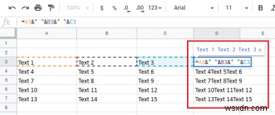 Cách hợp nhất các cột mà không làm mất dữ liệu trong Excel 