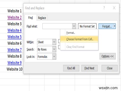 Cách dễ dàng Tìm và Loại bỏ Siêu liên kết trong Excel 