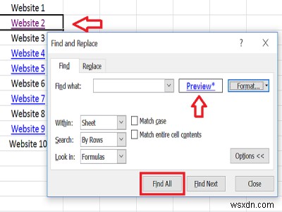 Cách dễ dàng Tìm và Loại bỏ Siêu liên kết trong Excel 
