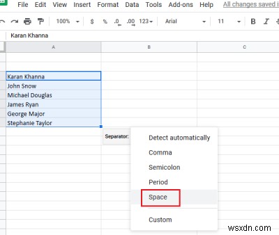 Cách tách Họ và Tên trong Excel 