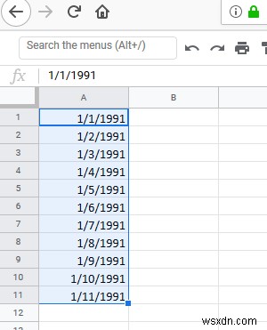 Cách trích xuất &liệt kê tất cả các ngày giữa hai ngày trong Excel 