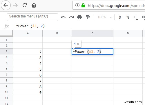 Cách thực hiện phép tính theo cấp số nhân của các số trong một phạm vi ô trong Excel 