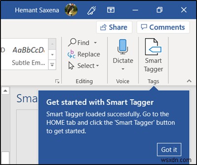 Tiện ích bổ sung Smart Tagger Word giúp việc tìm kiếm và gắn thẻ tài liệu trở nên siêu dễ dàng 