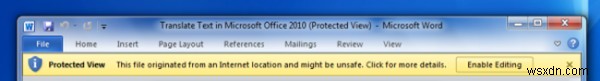 Chế độ xem được bảo vệ &Trung tâm tin cậy trong Microsoft Office là gì 