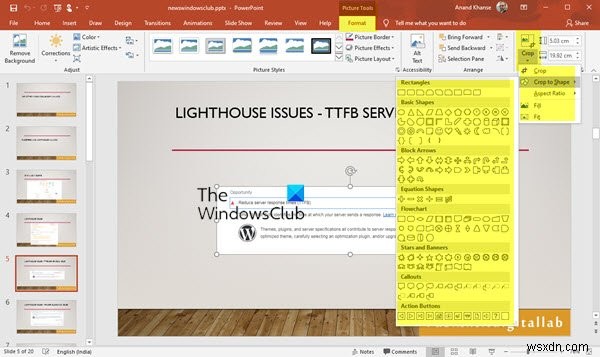 Cách cắt hình ảnh bằng Microsoft PowerPoint 