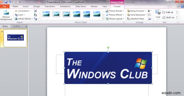 Cách cắt hình ảnh bằng Microsoft PowerPoint 