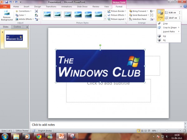 Cách cắt hình ảnh bằng Microsoft PowerPoint 