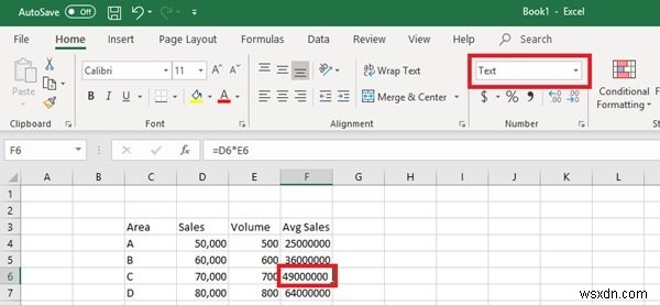 Công thức Microsoft Excel không tự động cập nhật 