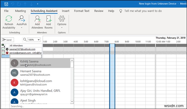 Cách hiển thị giờ làm việc của bạn cho đồng nghiệp trong Outlook 