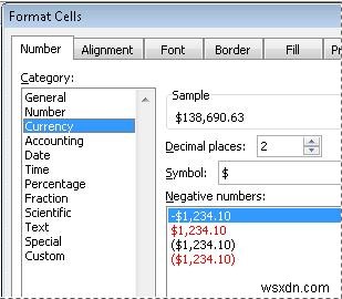 Cách hiển thị hoặc định dạng số dưới dạng tiền tệ trong Excel